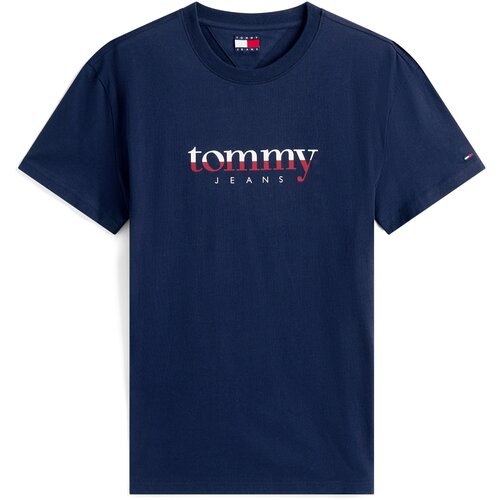 Tommy Jeans Majica mornarska / rdeča / bela Slike
