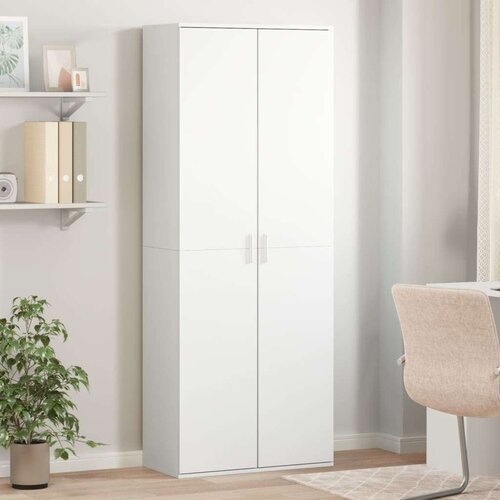  Visoka komoda bijela 70x35x180 cm od konstruiranog drva Cijene