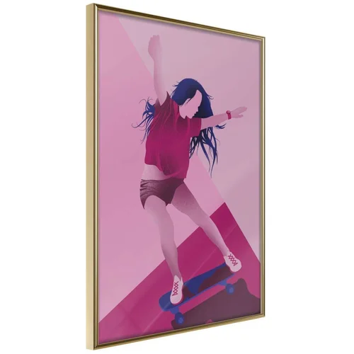  Poster - Girl on a Skateboard 40x60