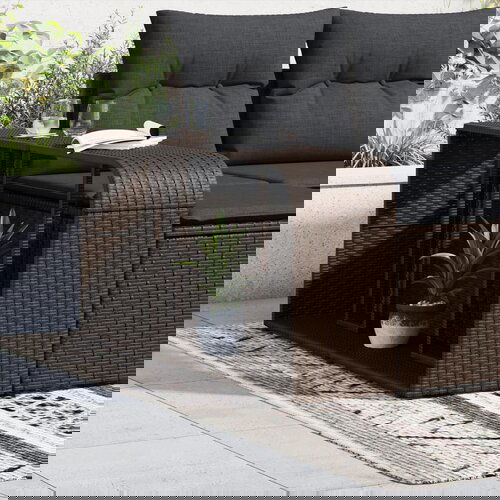 vidaXL police za pohranu od poliratana 2 kom smeđe Cijene