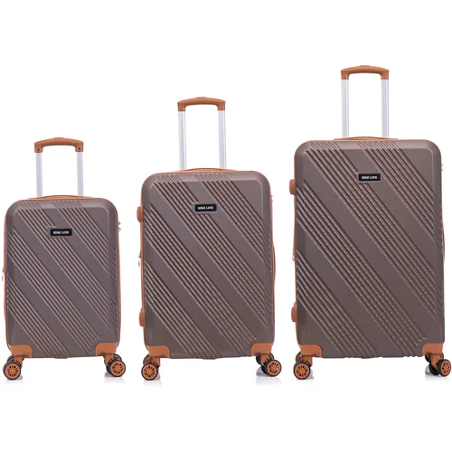 Semiline Unisex's 3-in-1 ABS Suitcases Set T5850-0