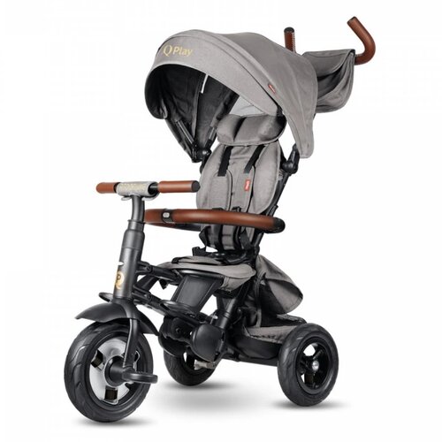 Qplay tricikl za decu Rito Deluxe Grey, 10m+ Cene