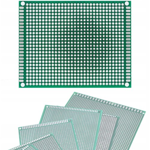 Rosfix dvostranska univerzalna plo&amp;scaron;ča za izdelavo prototipov pcb 70 x 90 mm (zelena), (22016849) Slike