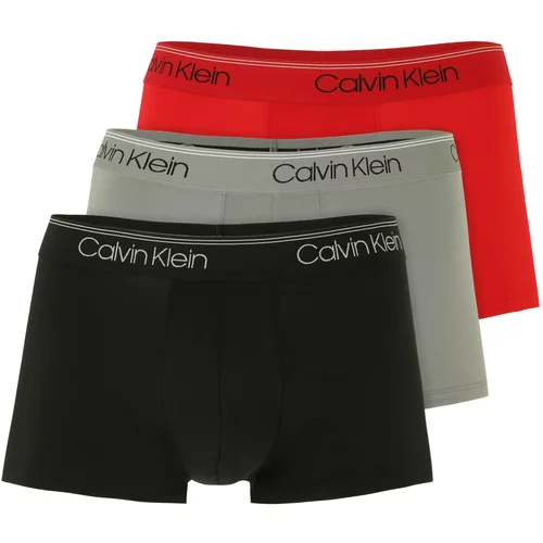 Calvin Klein Underwear Boksarice siva / rdeča / črna