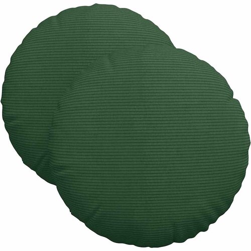  Jastučići za sjedenje 2 pcs Tamnozelena &amp;Oslash; 40 cm Kordura tekstil Slike