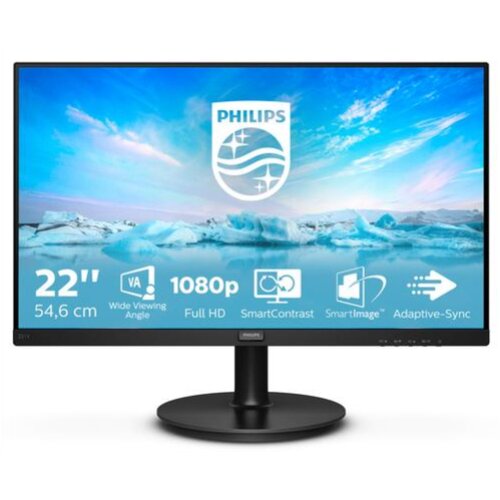 Philips monitor 54,6 cm (21,5") 221V8A/00 1920x1080 75Hz ips 4ms vga hdmi zvočniki 3H srgb v-line, (20741330) Cene