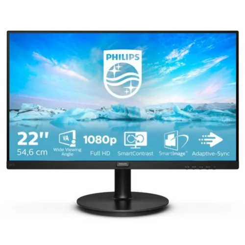 Philips Monitor 54,6 cm (21,5") 221V8A/00 1920x1080 75Hz IPS 4ms VGA HDMI Zvočniki 3H sRGB V-Line, (20741330)