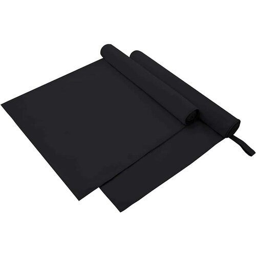 vidaXL Športne brisače 2 pcs Črna 180 x 90 cm Poliester in poliamid Cene