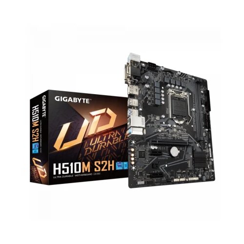Gigabyte H510M S2H Intel H510M Ultra Durable Motherboard with 6+2 Phases Digital VRM, PCIe 4.0* Design, Realtek 8118 Gaming LAN, 4 Display Interfaces Support , Anti-Sulfur Resistor, Smart Fan 6 Cene
