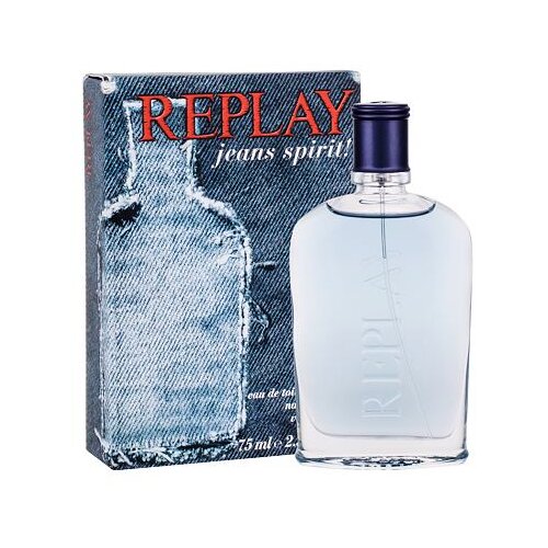 Replay jeans spirit! for him toaletna voda 75 ml po&amp;scaron;kodovana &amp;scaron;katla za mo&amp;scaron;ke Slike