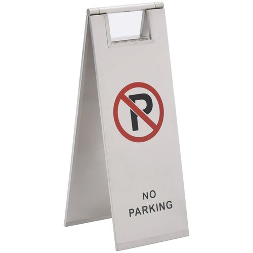 VidaXL Sklopivi znak za parking od nehrđajućeg čelika Slike
