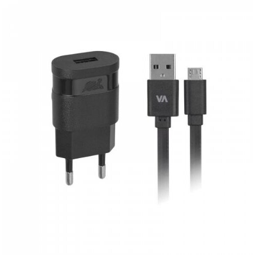 Rivacase HI&amp;Scaron;NI POLNILEC VA4111 1A + podatkovno polnilni kabel MicroUSB Slike