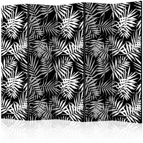  Paravan u 5 dijelova - Black and White Jungle II [Room Dividers] 225x172 Slike