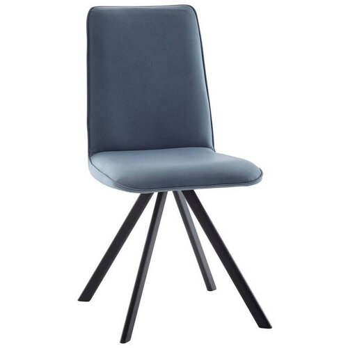 Cantus STOL, kovina, tekstil črna, svetlo modra Slike