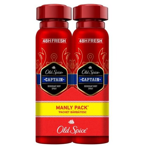 Old Spice captain muški dezodorans u spreju 2x150ml Cene