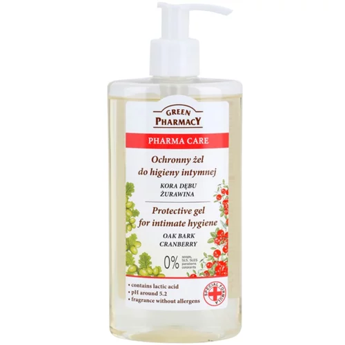 Green Pharmacy Pharma Care Oak Bark Cranberry zaščitni gel za intimno higieno 300 ml