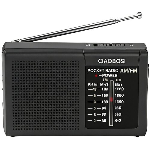 AVIZAR Mini žepni radio FM in AM pasov s teleskopsko anteno in zvočnikom, Črna, (5000250443) Cene