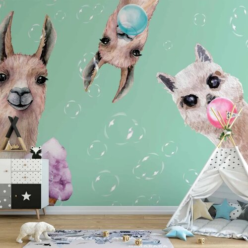  Foto tapeta - Crazy Llamas 100x70 Premium Cijene
