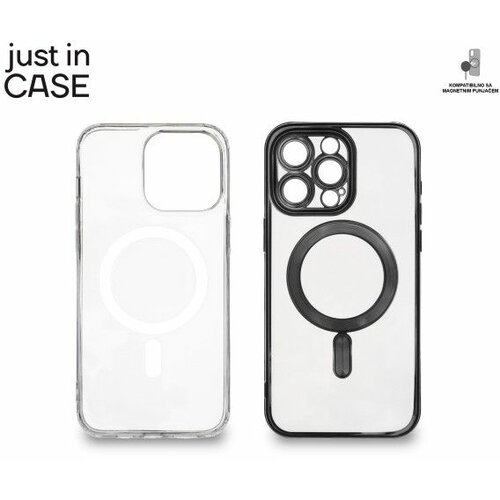Just In Case 2u1 extra case mag mix paket crni za iphone 15 pro max Slike