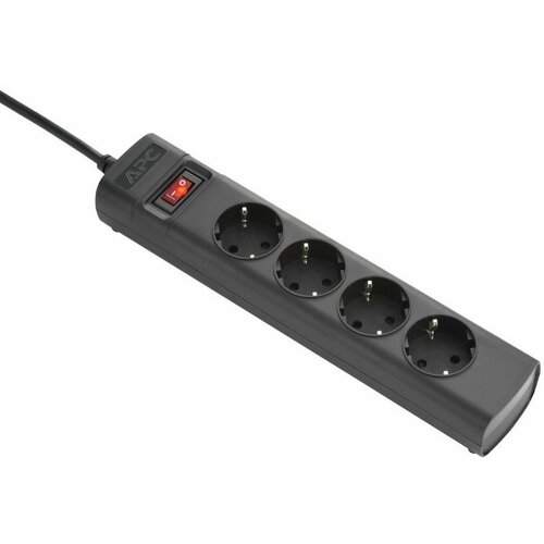 APC ups power strip, 4x cee 7/3 schuko outlets, iec C14 plug, 230V 10A Slike
