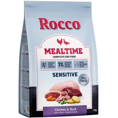 Rocco 10 % popusta na Rocco Mealtime suho pasjo hrano 1 kg! - Sensitive pi&amp;scaron;čanec &amp;amp; raca Slike