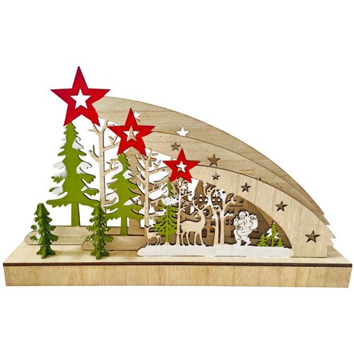  Drvena LED dekoracija 30x18cm Cijene