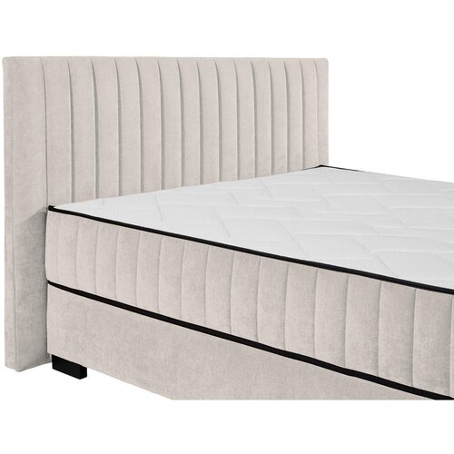 MID.YOU POSTELJA Z VZMETNICO 160 cm x 200 cm , tekstil, leseni material bež Slike