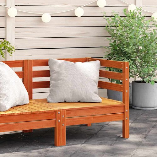  Kutna vrtna sofa voštano smeđe boje od masivne borovine Cene