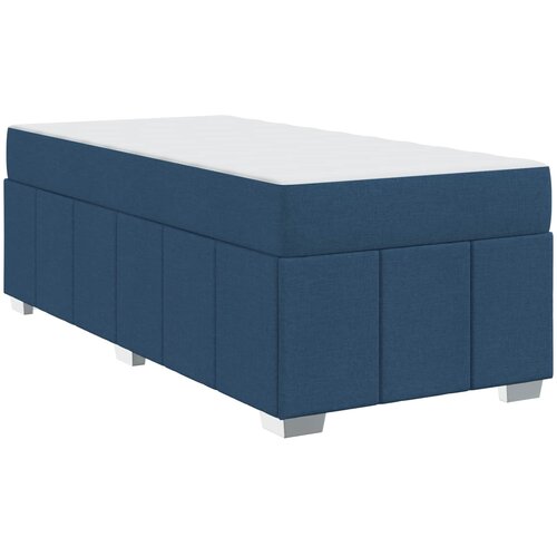  Krevetna konstrukcija s madracem Plava 100 x 200 cm tkanina Slike