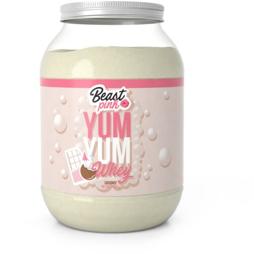 BeastPink Yum Yum Whey 1000 g bela čokolada - kokos Cene