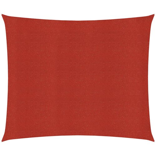 vidaXL Senčno jadro 160 g/m² rdeče 3,6x3,6 m HDPE, (20729552) Cene