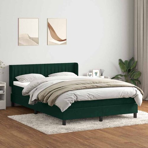 Box Spring krevet s madracem tamno zeleni 160x220 cm bar&scaron;un Cijene
