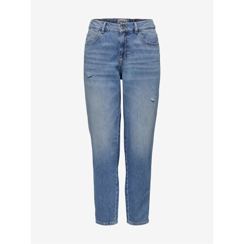 Only Light blue women mom jeans Troy - Women Cene