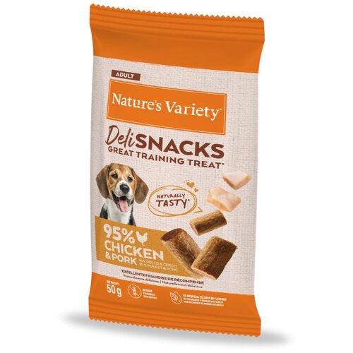 Nature’s Variety Nature's Variety Adult Dog DeliSnacks trening posladek, pi&scaron;čanec - 50 g Cene