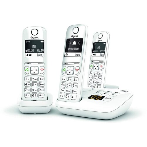 Gigaset Brezžični telefon AS690A Trio z 3 slušalkami, (5000506923) Cene