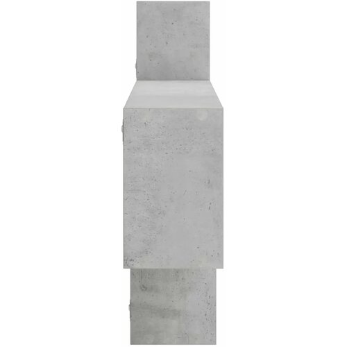  Zidna polica Betonska siva 168 5 x 17 x 68 cm - Betonska siva 4 pregrade Slike