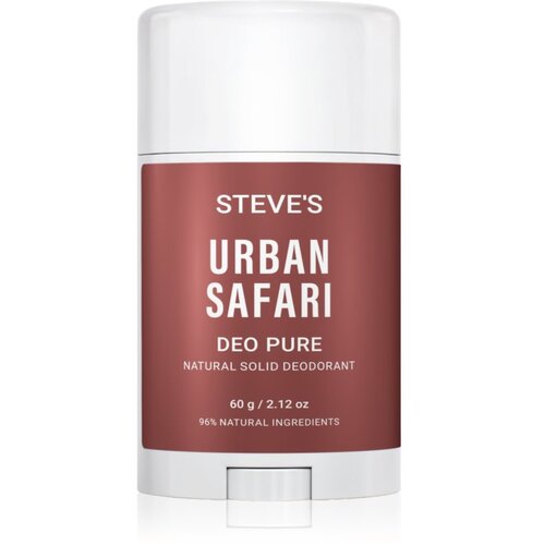 Steve&amp;#039;s DEO PURE Urban Safari trdi deodorant brez aluminijevih soli 60 g Slike