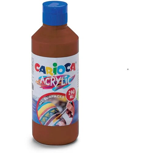 Carioca akrilna boja 250 ml smeđa - Cene