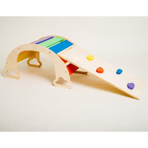 ToddlerInFamily MONTESSORI LJULJA�KA SA ZIDOM ZA PENJANJE (VI�E BOJA)-natur+duga Cijene