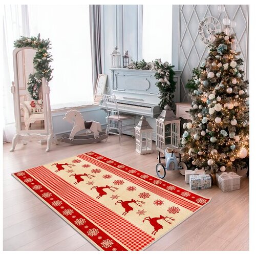 Conceptum Hypnose tepih Woobtny0331, 240 x 300 cm, crveni Cene