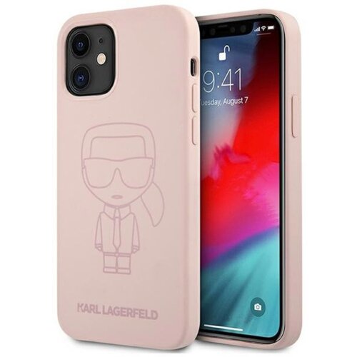  Maska Karl Lagerfeld Ikonik Outline za iPhone 12 Mini (5.4) pink Cene