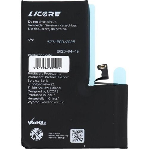  LICORE battery for IPHONE 15 Pro Max 4422 mAh Slike