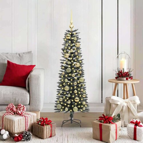 vidaXL Umestno božično drevo med 150 LED Zelena 40.5 x 40.5 x 120 cm Cene