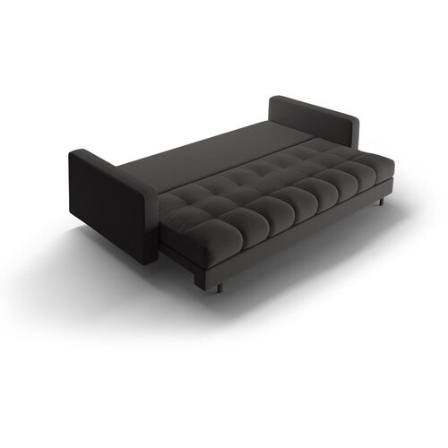 Cosmopolitan Design Temno siva raztegljiva sedežna garnitura s prostorom za shranjevanje 222 cm Bali &amp;ndash; Slike