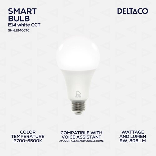 Deltaco SMART HOME LED Žarnica E27 BELE Cene