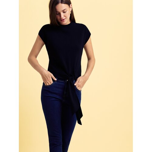 Reserved Bluza s ukrasnim vezanjem - crno Cijene
