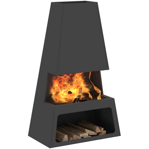  Kamin Crna 60 x 35 x 100 cm Čelik Slike