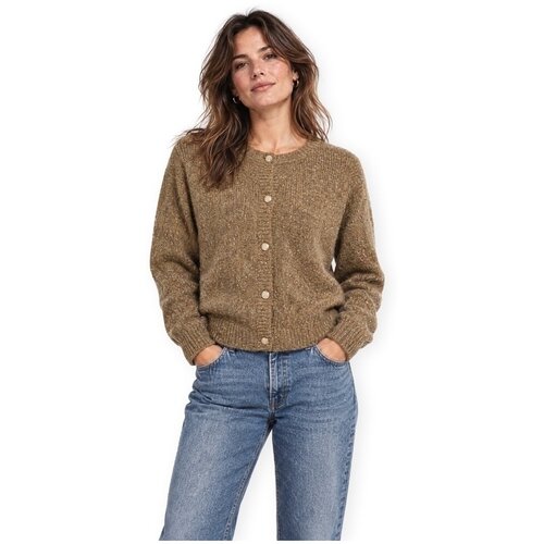 Vila Telovniki &amp;amp; Jope Junisa Cardigan - Forest Night/Melange Kostanjeva Slike