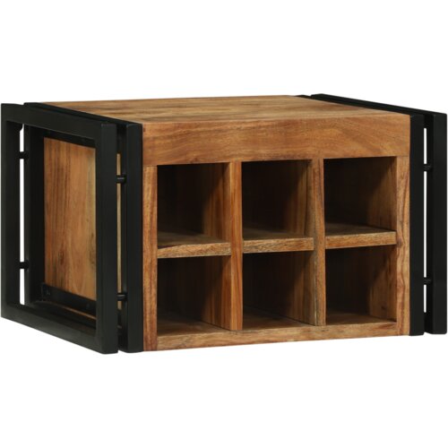 vidaXL Stalak za vino 46x35x27.5 cm od masivnog bagremovog drveta Cijene