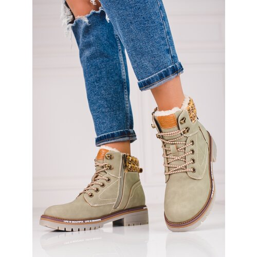 SHELOVET Gray women's trappers Cijene